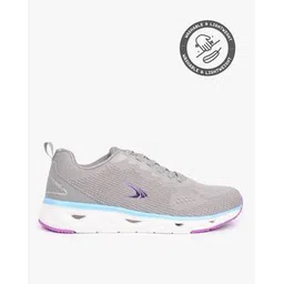 Textured Lace-Up Running Shoes with Cushion Footbed
