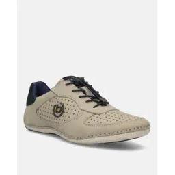 Lace-Up Sneakers with Genuine leather Upper