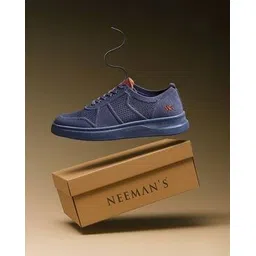 Men Regular Fit Lace-Up Sneakers 