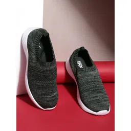 HRX by Hrithik Roshan Women Black & Charcoal Grey Walk Ride Running Shoes