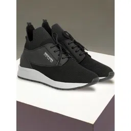SHOZANIA Men Textured Lace-Up Walking Shoes