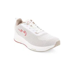Campus Men White Mesh Running Marking Lace up Sport Shoes