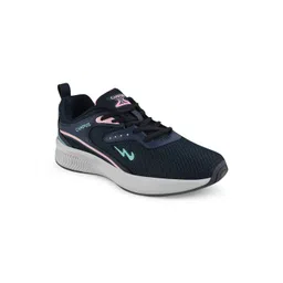 Campus Women Navy Blue Mesh Walking Shoes