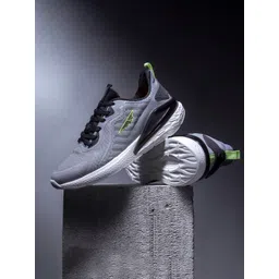 Red Tape Men Grey Mesh Walking Shoes