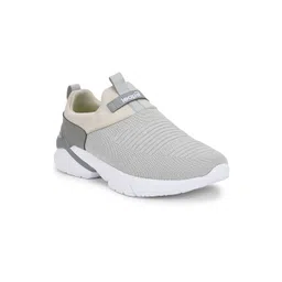 Liberty Men Grey Mesh Running Non-Marking Shoes
