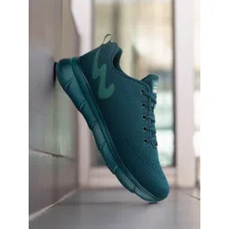 Campus Men Turquoise Blue Mesh Running Shoes