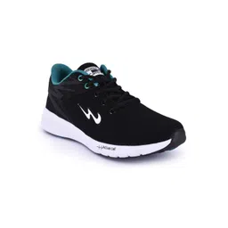 Campus Men Black Mesh Running Shoes