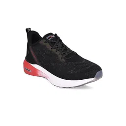Campus Men Black Mesh Radium Running Shoes