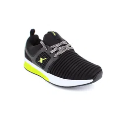 Sparx Men Black Mesh Running Non-Marking Shoes