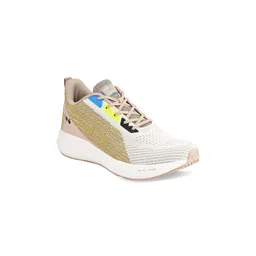 Campus Men Off White Mesh Running Shoes