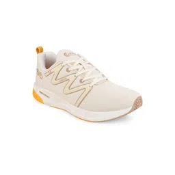 Campus Men Off White Mesh Running Shoes