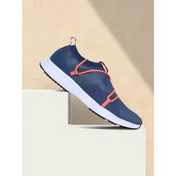 ADIDAS Men Navy & Red Woven Design Magnificeo Running Shoes