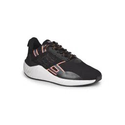 Liberty Men Black Mesh Running Non-Marking Shoes