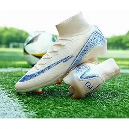 Ultralight Men's Football Cleats for Grass & Indoor Fields - Non-Slip Training Soccer Shoes