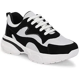 Women's Knitted Comfortable Lightweight Outdoor Lace Up Classy Running Walking & Gym Casual Sport Shoes