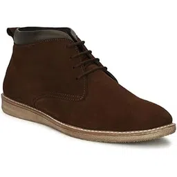 Suede Leather Low Ankle Boot Lace Up for Men