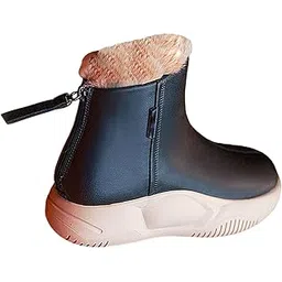™ Women's Winter Snow Boot Soft Plush Thick Soled for Climbing Fishing Outdoor 40 Black | Womens Shoes | Boots