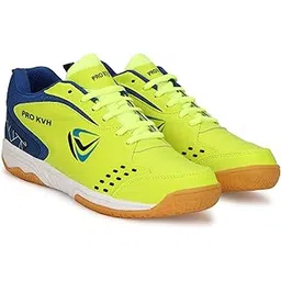 PRO KVH Court 2.0 Memory Foam Badminton Shoes for Men | Non-Marking Gum Sole Shoes for Badminton, Durable Sports Footwear PKB036