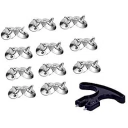 Cricket Shoe Full Spikes Nail Metal with Key Pack of 22(JM1011) Silver