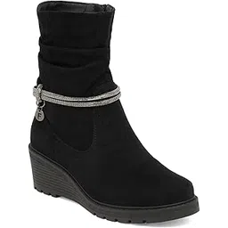Womens Black Boots FnH 588-20-BK