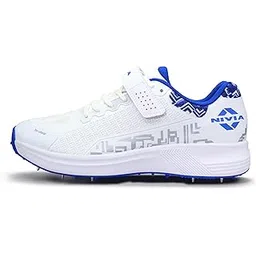 Nivia Crick-1000 2.0 Batting and Bowling Cricket Shoes for Men, Lightweight All-Rounder Spiked Shoes, Reinforced Toe, Cushioned Midsole & High-Traction Outsole for Turf and Hard Pitch Play
