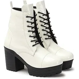 Amazing Design Women's Ankle Length Block Heel Stylish Fashionable Black Boots | Boots For Women