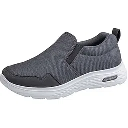 Men's Slip-On Walking Shoes for Middle-Aged and Elderly Lightweight Mesh Cloth Sports Footwear