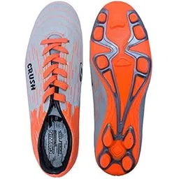 Crush Football Shoe Silver Orange_6 with Charged Sack Bag