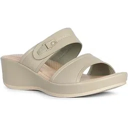 6717 CHANNAH OLIVE Mule for WOMEN | Perfect for casual and formal occasions | All day comfort | Lightweight | Comfortable Size- 5