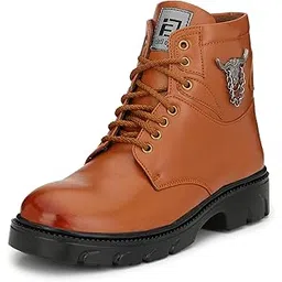 Black Synthetic Stylish Men's Boots