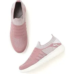 Women's Lightweight Athleisure Knitted Active Wear Slip-On Sneaker Shoes for Sports, Athletics and Walking