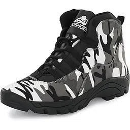 Leo's Fitness Shoes Men's Hiking/Jungle Boots Lightweight Anti-Slip Outdoor Shoes Mid Top Ankle Hiker Trekking Work Boot Hiking & Trekking Shoes