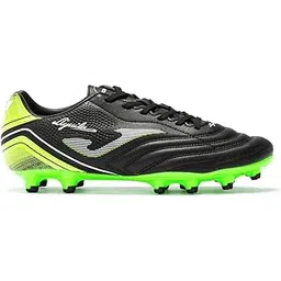 Aguila Firm Ground 2301 Football Shoe, Black/Green Fluor