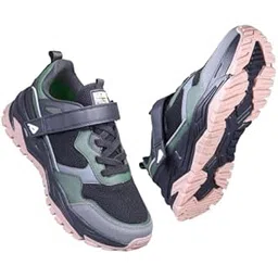 Outdoor Shoes for Men| Breathable Mesh | Comfort & Durability| Anti-Slip Grip for Training & Deadlift |Stylish Lace-Up & Velcro Strap Shoes for Casual Outfits