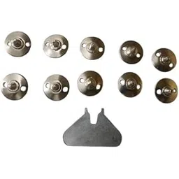 Cricket Shoe Full Spikes Nail Metal with Key Pack of 10 (JM1012) Silver