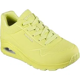 Womens UNO - Stand ON AIR Lime Green Casual Lace Up Shoe