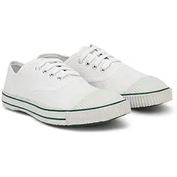 Tennis PT Shoes Canvas Shoes for Men (White, 8)