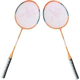 Sturdy and Powerful Badminton Racquet (Orange)