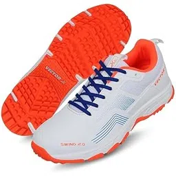 Swing 2.0 Cricket Shoes for Men & Boys Sports Shoes Lightweight Upper with TPU Fusing, EVA Midsole with Rubber Oustole Cricket Practice/Professional