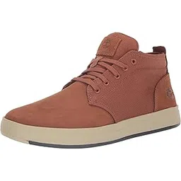 Men's Davis Square Leather and Fabric Chukka Boots (TB0A29S6F13)