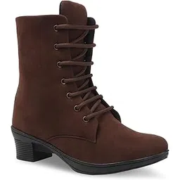 The All Way Classy Women's Mid-Calf Boots with Block Heels for the Office, Winter Events, and Any Occasion