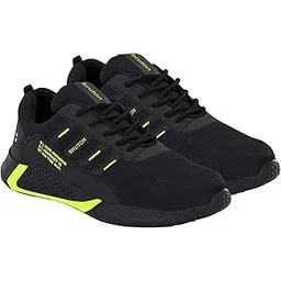 512D1 Men's Black PVC with Mesh Casual Shoes ForCasual, and Regular Shoe