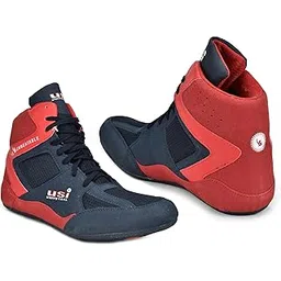 THE UNBEATABLE Wrestling Shoes, 701WRB Comferto Red/Navy Sports Shoes for Wrestlers for Men & Women (Size 6 UK/Ind)
