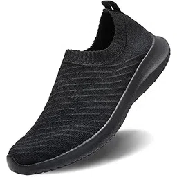 Womens Comfort Elastic Sock Slip On Walking Shoes Lightweight Non-Slip(Size:5.5-11)