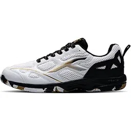 Hundred Raze Pro Badminton Shoes (Non Marking) | Also Indoor Sports | Lightweight, Breathable & Durable | X-Cushion | Active Grip Sole | Extended Heel Lock