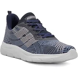 Men's WalkRite Walking Shoes with Cushioned Insoles and Bouncy EVA Outsole - Navy Blue