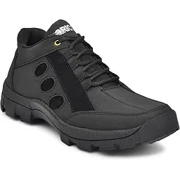 All Type hikking Trekking Climbing Mountain Adventure Festive Shoes (Black, 7)