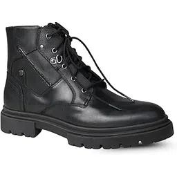 Men's Genuine Leather Chelsea Boots | Stylish Lace-Up Design with Cushioned Insole | Comfortable & Trendy for Casual Wear