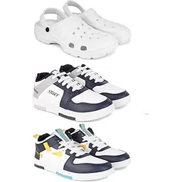 DRACKFOOT Men's Sports Shoes | Lightweight Stylish & Easy to Wear for Men'sGR-SPO-(3-Combo)-3122-1075-1074