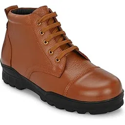 Pure Leather Police Boot Comfortable for Men (Parents_5002_Tan)